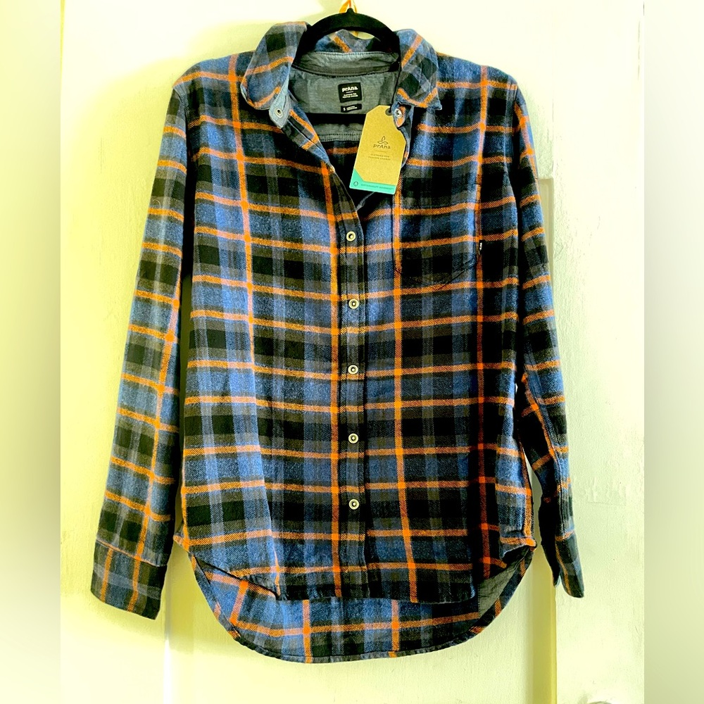 PrAna Hatcher Slim Flannel Shirt NWT